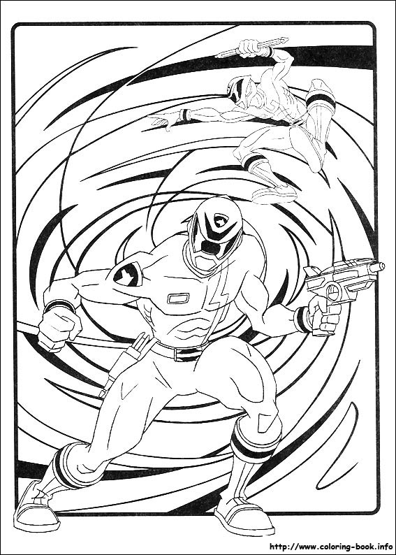 Power Rangers coloring picture